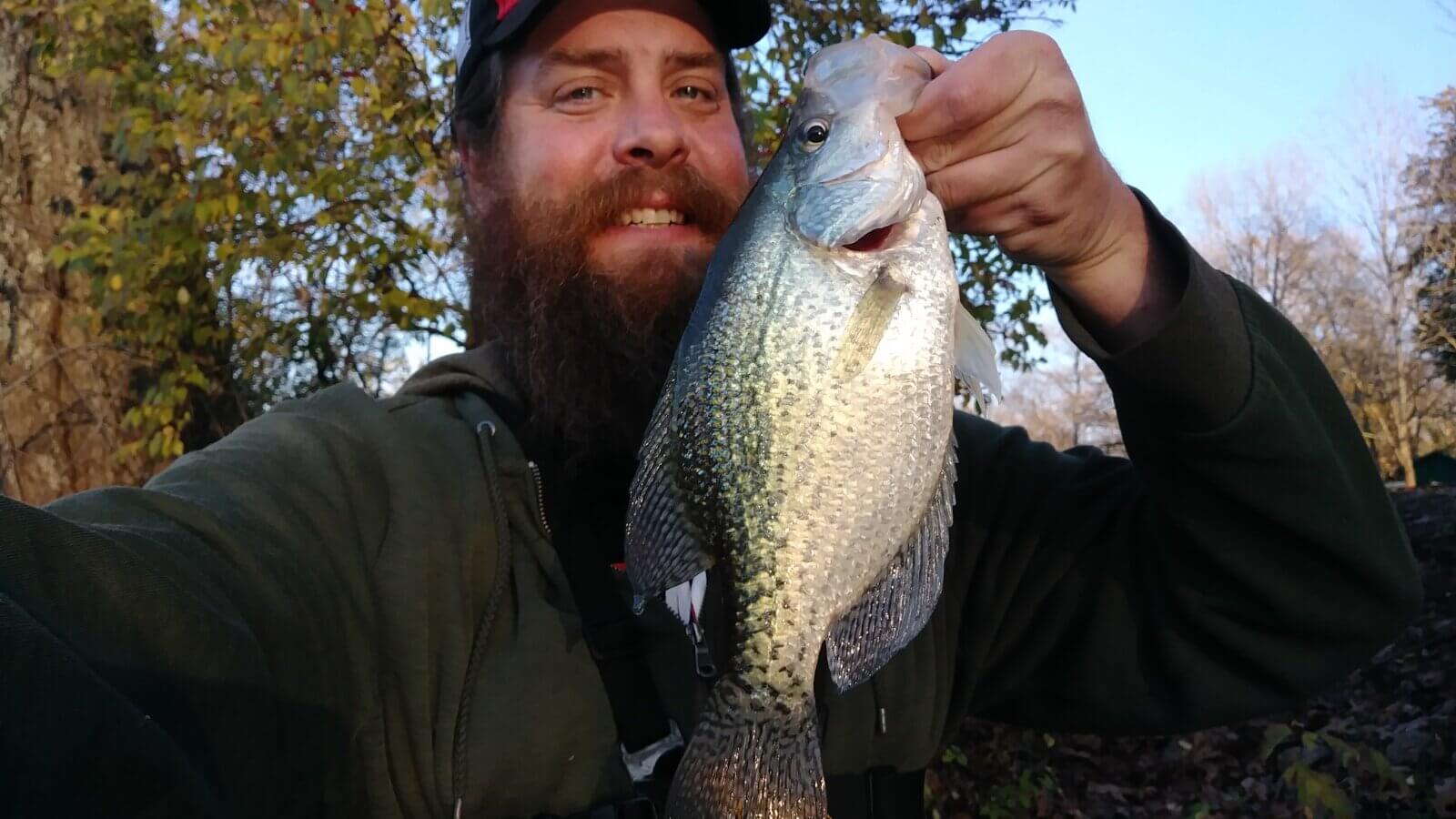 Biggest Crappie of the Year Rare Catch Bank Fishing For Crappie rotated - Realistic Fishing