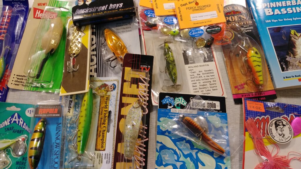 Old Bass Fishing Lures Score For Me Free Yamamoto Senkos For You - Realistic Fishing