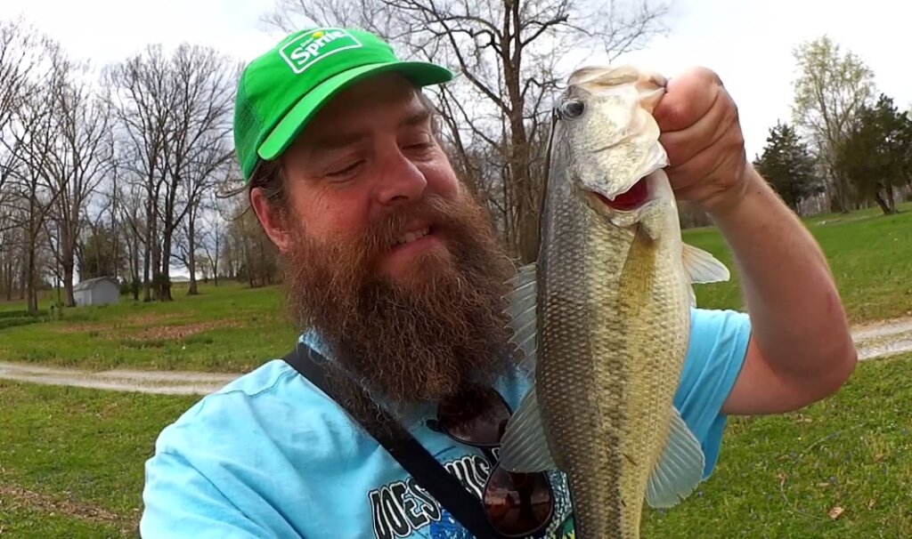 Spring Bass Fishing With a Texas Rig Brush Hog, Crappie & Bluegill